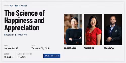 The Science of Happiness and Appreciation - An Educational Business Panel