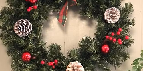 Wreath decorating class