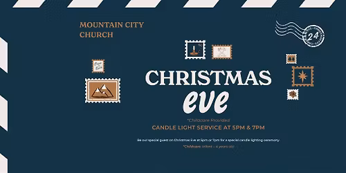 Christmas Eve Candlelight Service 5pm and 7pm