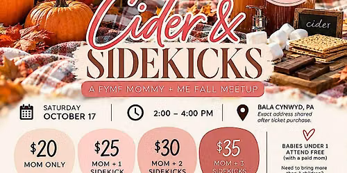 Cider & Sidekicks: A FYMF Mommy + Me Fall Meetup