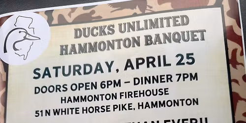 Ducks Unlimited Hammonton banquet