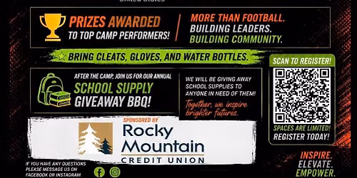 Inspire Academy's 6th Annual Youth Football Camp\/Back To School Supply Giveaway BBQ\ud83d\udd25