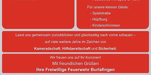 150 Jahre Feuerwehr Burlafingen - Jubil\u00e4umsabend
