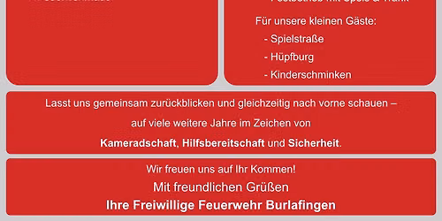 150 Jahre Feuerwehr Burlafingen - Jubil\u00e4umsabend