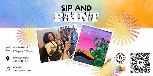\u2018Cosmic Prickly\u2019 Paint and Sip at Bawker Cider