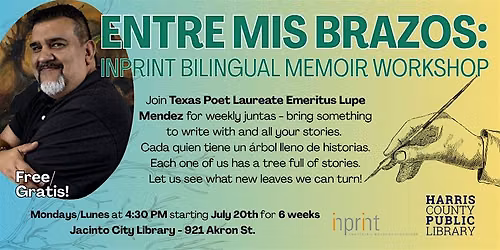 Inprint Memoir Workshop Series (Free)