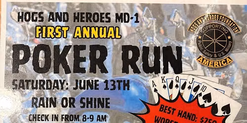 Hogs and Heroes Poker Run