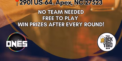 Music Bingo at The Backyard Bar, Apex!