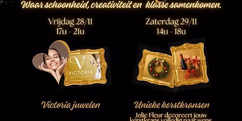 Winterse Elegantie met kerstkransen en geschenkenbuffet!