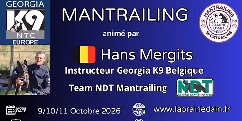 Stage Mantrailing anim\u00e9 par Hans Mergits Instructeur Georgia K9