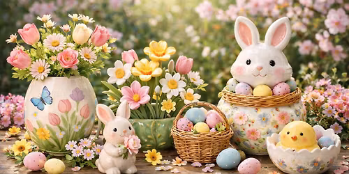 Atelier poterie sp\u00e9cial printemps et P\u00e2ques (pour adulte ou en duo adulte-enfant)