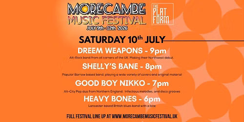 Morecambe Music Festival @ The Platform - FREE ENTRY
