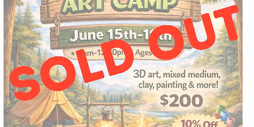 SOLD OUT Camping Themed Art