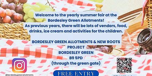 Summer Fair at Bordesley Green Allotments