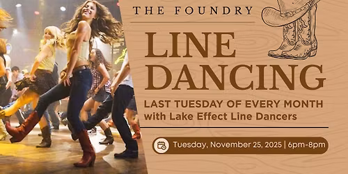 LINE DANCING @ The Foundry | Lake Effect Line Dancers