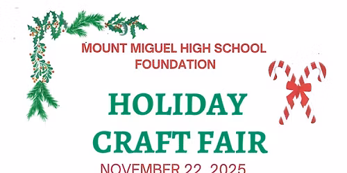 Mount Miguel High School Holiday Craft Fair