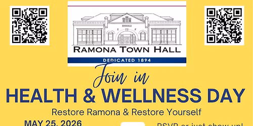 Health & Wellness Day @ Ramona Town Hall