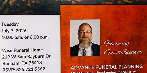 Free Advance Planning Seminar
