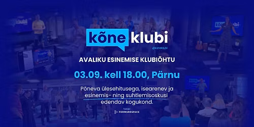 K\u00f5neklubi P\u00e4rnus \u2013 avaliku esinemise klubi\u00f5htu