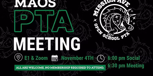 November PTA General Meeting