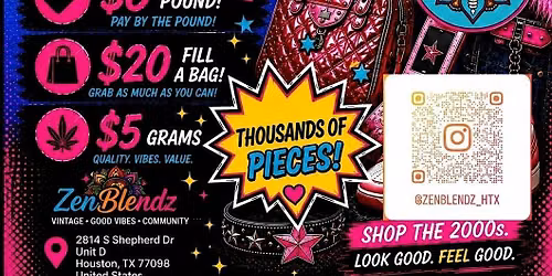 Y2K CLOTHING SALE| HOUSTON|$20 FILL A BAG |$6 PER POUND