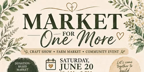 Farm Market \/ Craft Show - Marker for One More 