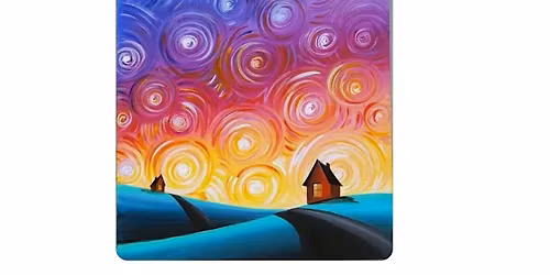 Calgary\u2019s Paint & Sip Experience at Raw Canvas: Level 1 - Easy