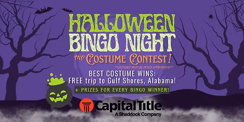 Halloween Bingo Night & Costume Contest!