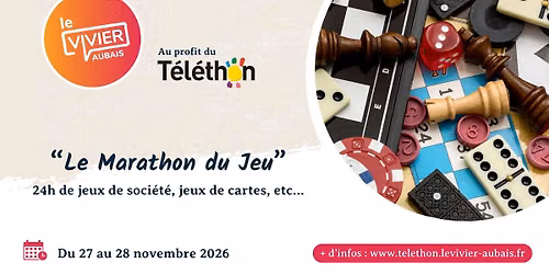 Marathon du Jeu - 24H au profit du T\u00e9l\u00e9thon