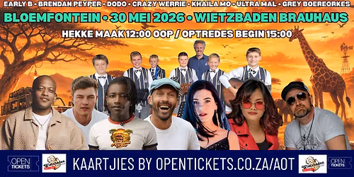 Afrikaans op Toer - Een Verhoog, 7 Name, 1 Mal Konsert ... Net in Bloemfontein