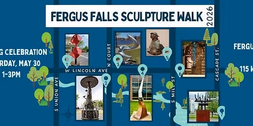 Fergus Falls 2nd Annual Sculpture Walk Opening Celebration