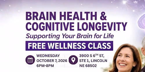 October Free Wellness Class: Brain Health & Cognitive Longevity