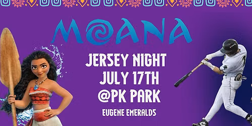 Moana Jersey Night | Eugene Emeralds