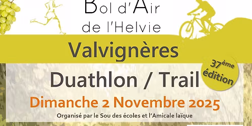 Duathlon - Trail de Valivign\u00e8res "Bol d'Air de l'Helvie"