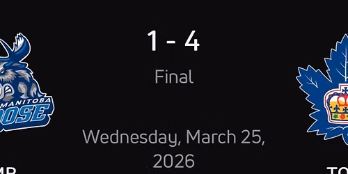 Manitoba Moose vs. Toronto Marlies