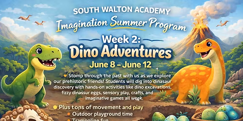 Summer Camp June 8 \u2013 June 12 \ud83e\udd96 Dino Adventures