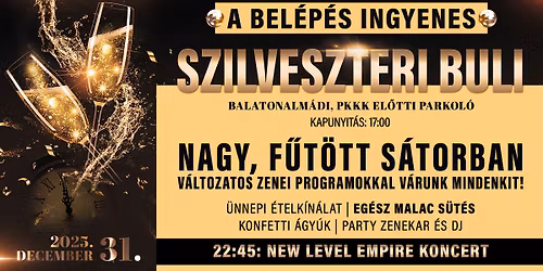 \ud83c\udf89 Balatonalm\u00e1di Szilveszteri Buli 2025 \u2013 INGYENES! \ud83c\udf86