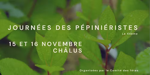 \ud83c\udf33\ud83c\udf31\ud83c\udf38 Journ\u00e9es des p\u00e9pini\u00e9ristes