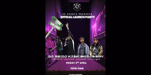 23 After dark. offical launch party