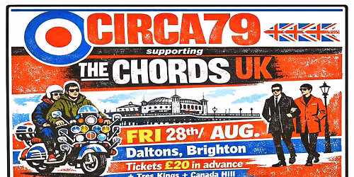 CIRCA79 Live supporting THE CHORDS UK @ Daltons, Brighton. Two Tone Ska, Mod, Punk & New Wave