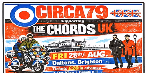 CIRCA79 Live supporting THE CHORDS UK @ Daltons, Brighton. Two Tone Ska, Mod, Punk & New Wave 