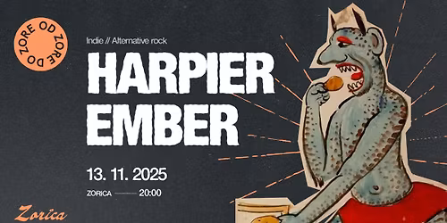 \ufeffHarpier & Ember : indie alt\/pop rock ve\u010der v Zorici