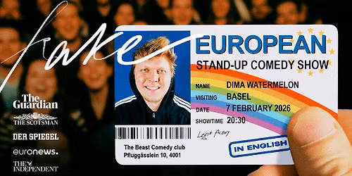 Dima Watermelon: Fake European | Stand-Up Comedy in Basel