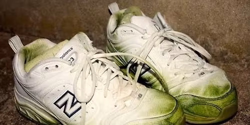 Green Stained New Balance Jam @ Green Bus