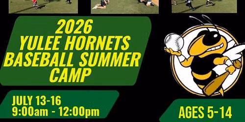 YHS Hornets Baseball Camp - July 13-16 - 9am to 12pm