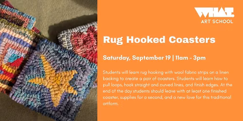 Rug Hooked Coasters