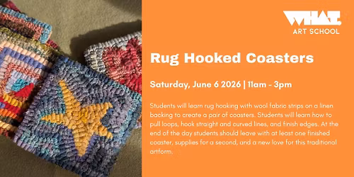 Rug Hooked Coasters
