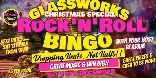 \ud83c\udfb8 Rock 'n' Roll Bingo: CHRISTMAS SPECIAL