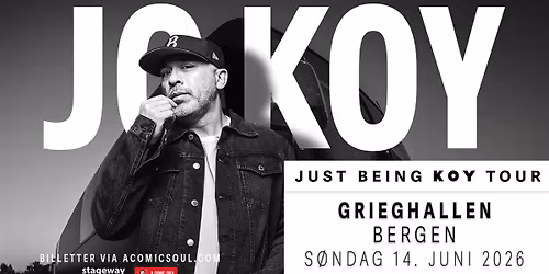 Jo Koy \u2013 Just Being Koy Tour \/\/ Grieghallen