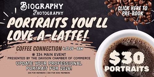 Portraits at the Davison Chamber Coffee Connection